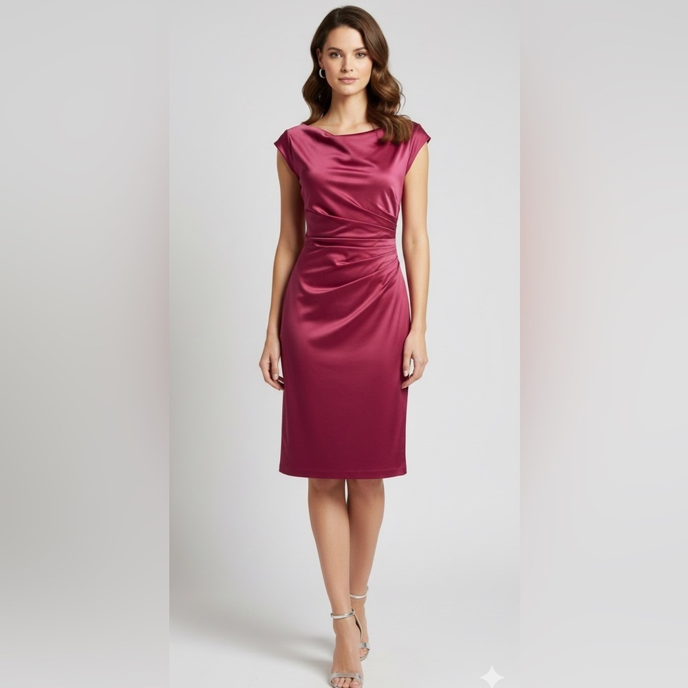 J.taylor fuchsia dress size 4 NWT